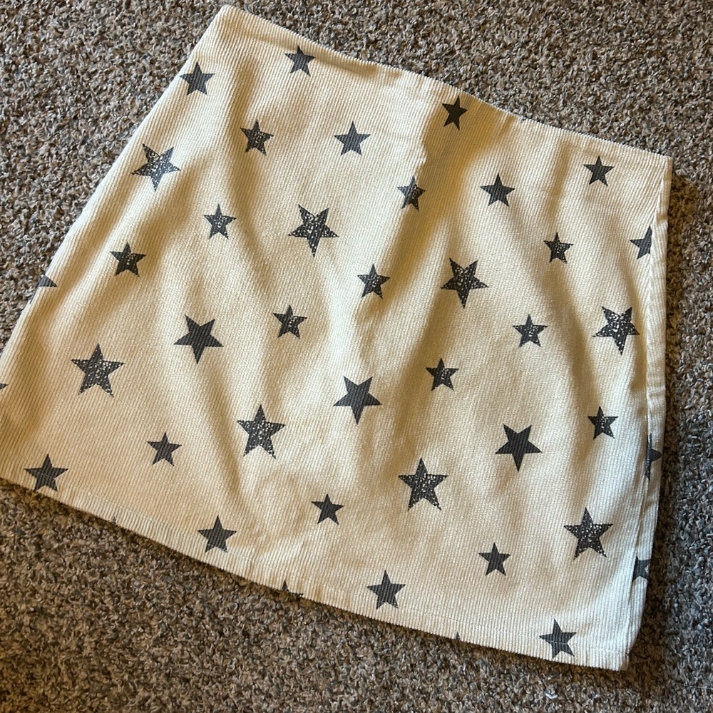 Altar’d State | Star printed corduroy style 100% cotton mini skirt